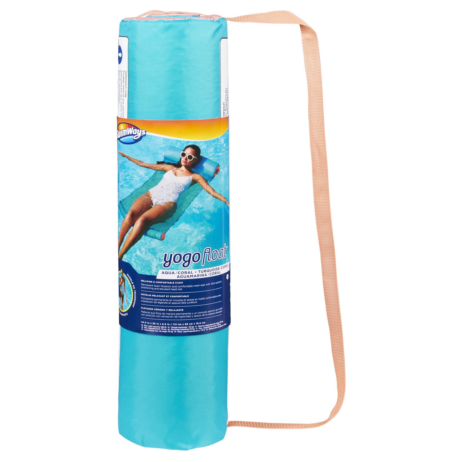 Swimways - Tapete Flutuante - Verde E Laranja