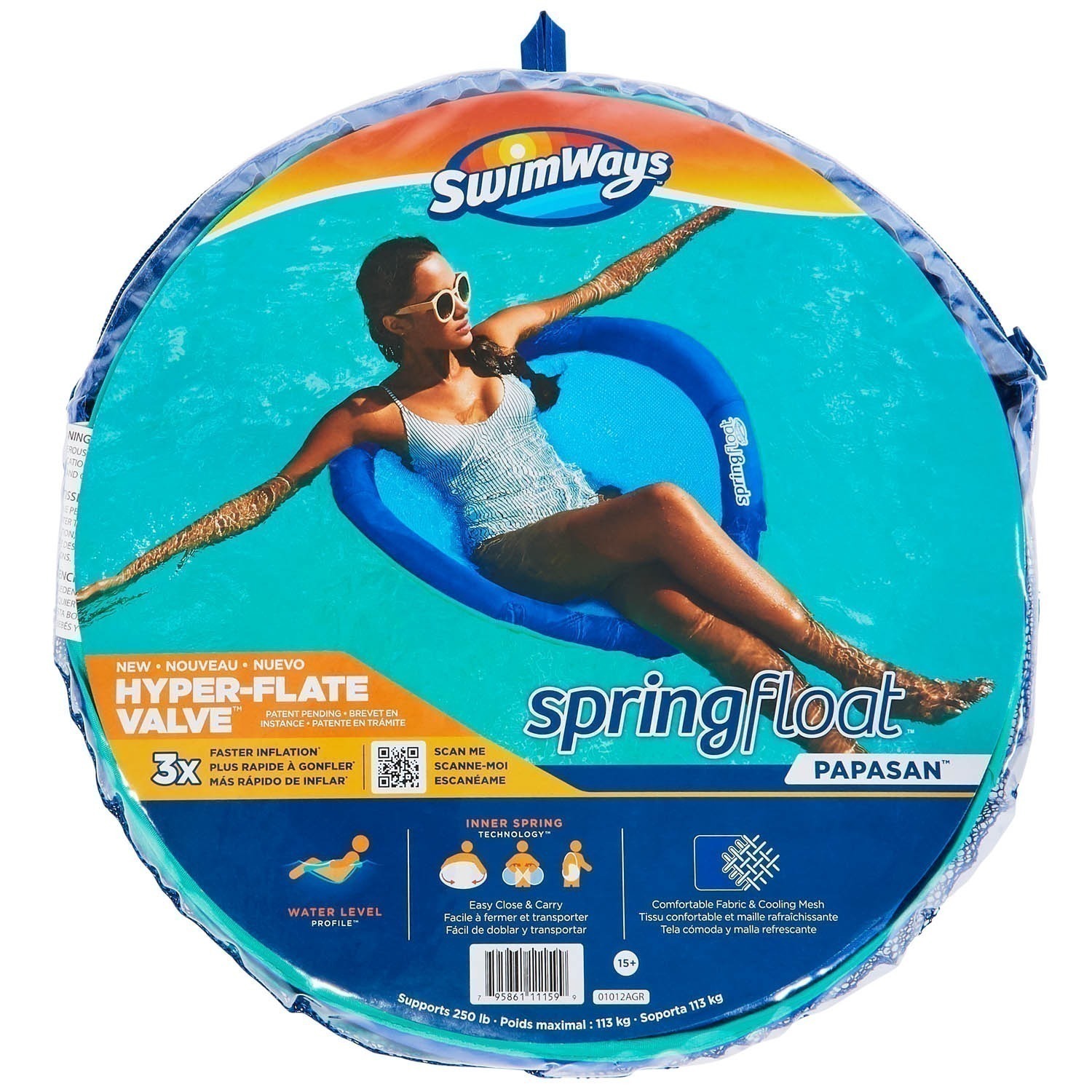 Swimways - Boia Flutuante Redonda - Azul
