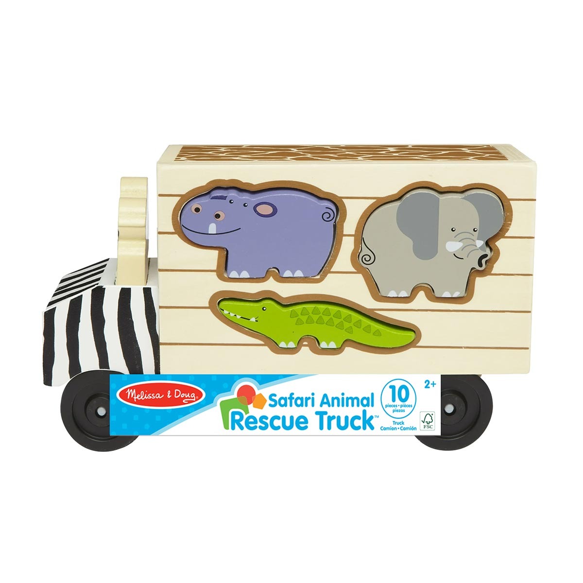 Brinquedo Caminhao de Madeira Safari Resgate Melissa & Doug