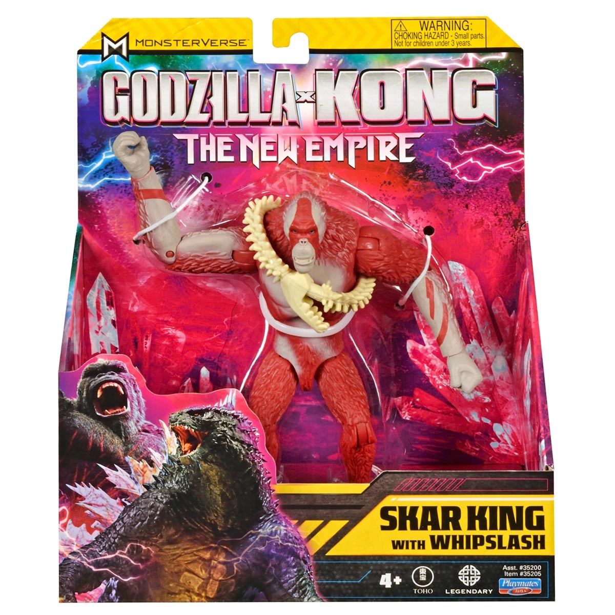 Boneco Skar King Com Whiplash 15 Cm - Godzilla Vs Kong