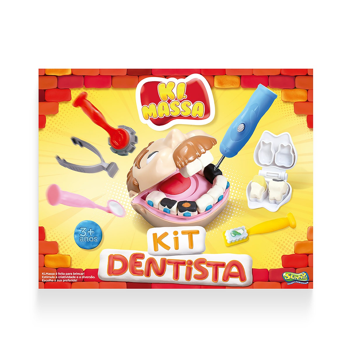 Ki Massa - Massinha Modelar Infantil Kit Dentista