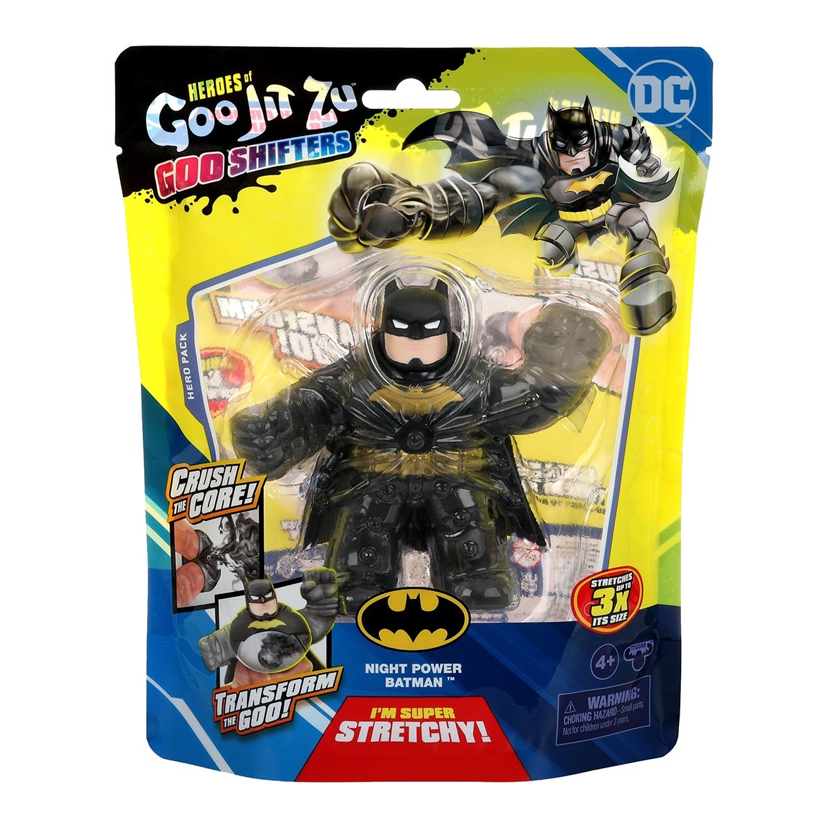 Boneco Elastico Batman de 10cm Goo Shifters - Goo Jit Zu DC