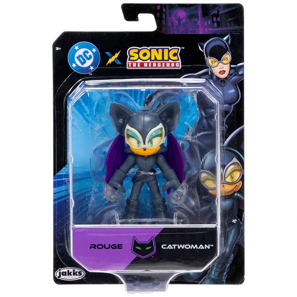 Boneca 6cm Articulada Rouge Mulher Gato - Sonic Warner