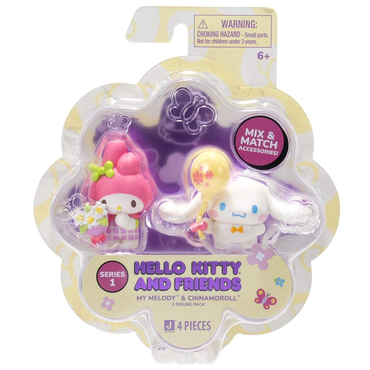 2 Bonecas My Melody e Cinnamoroll Serie 1 - Hello Kitty