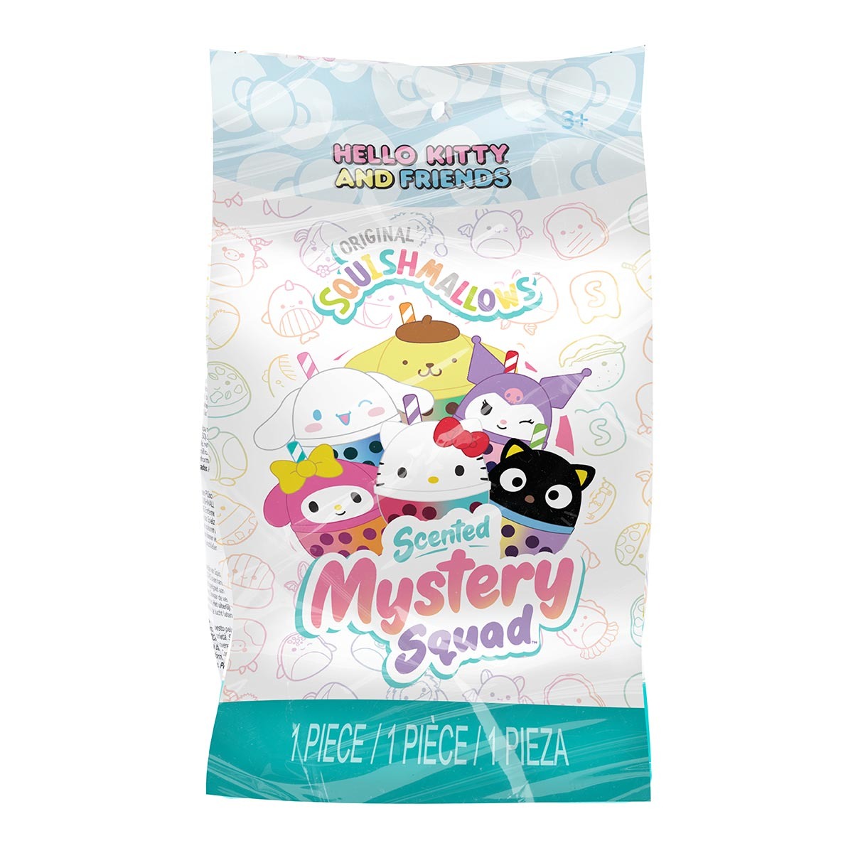 Squishmallows - 1 Pelucia 12Cm Surpresa C/ Aroma Hello Kitty
