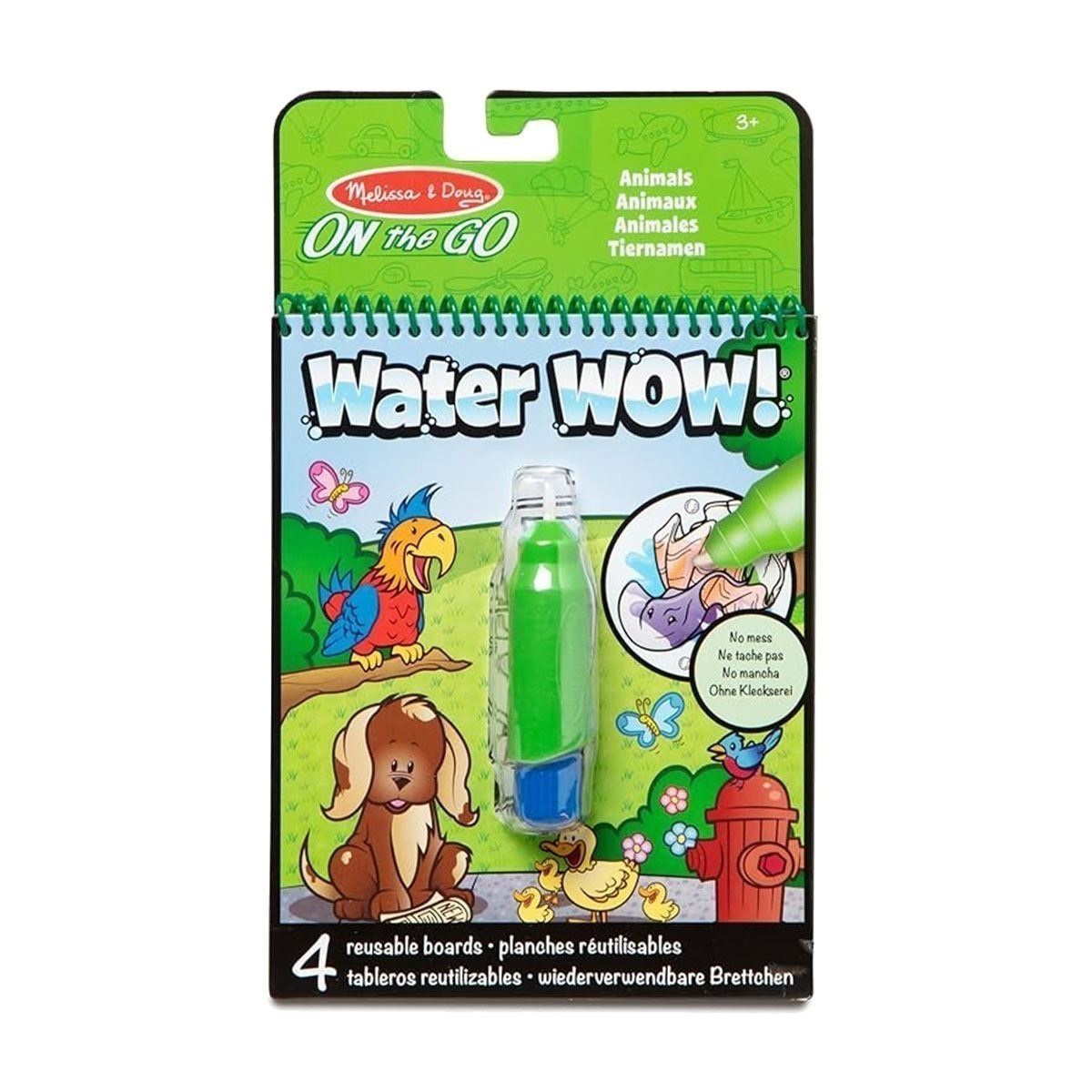 Caderno P/ Colorir + Caneta De Água Animais - Melissa & Doug