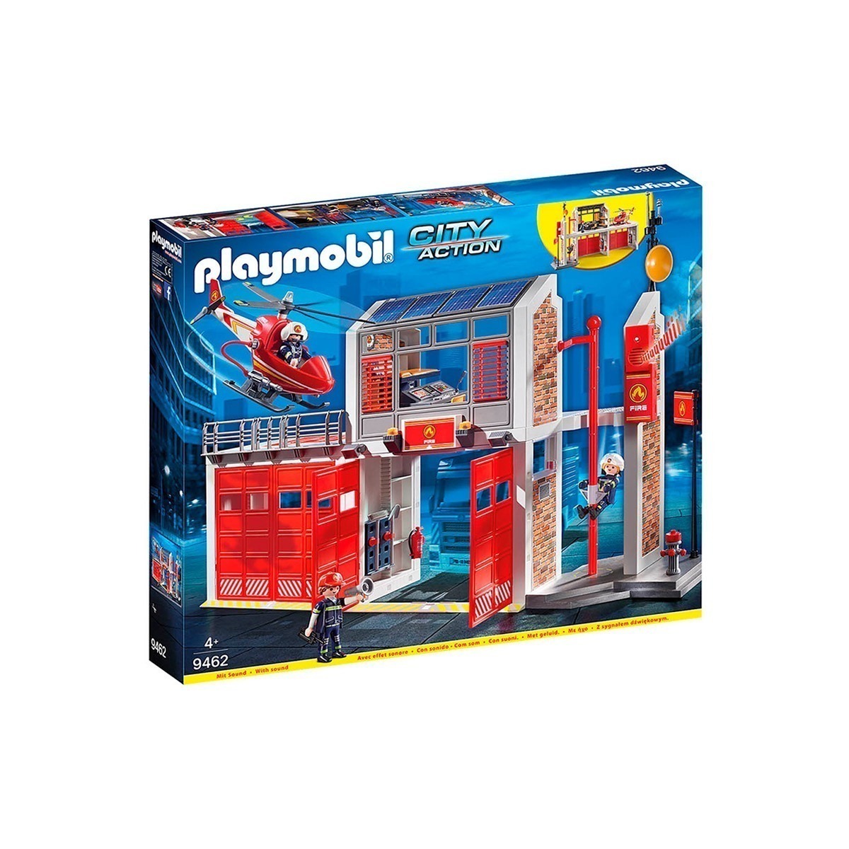 Playmobil - Estação de Bombeiros com Alarme - City Action - 9462