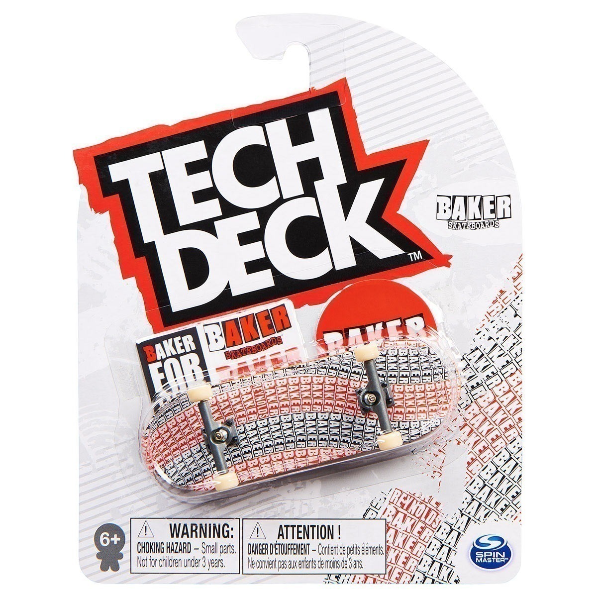 Skate De Dedo Fingerboard Tech Deck - Sunny Skate De Dedo 96Mm - Baker Vermelho E Preto - Tech Deck Skate De Dedo Fingerboard Tech Deck - Sunny Skate De Dedo 96Mm - Baker Vermelho E Preto - Tech Deck