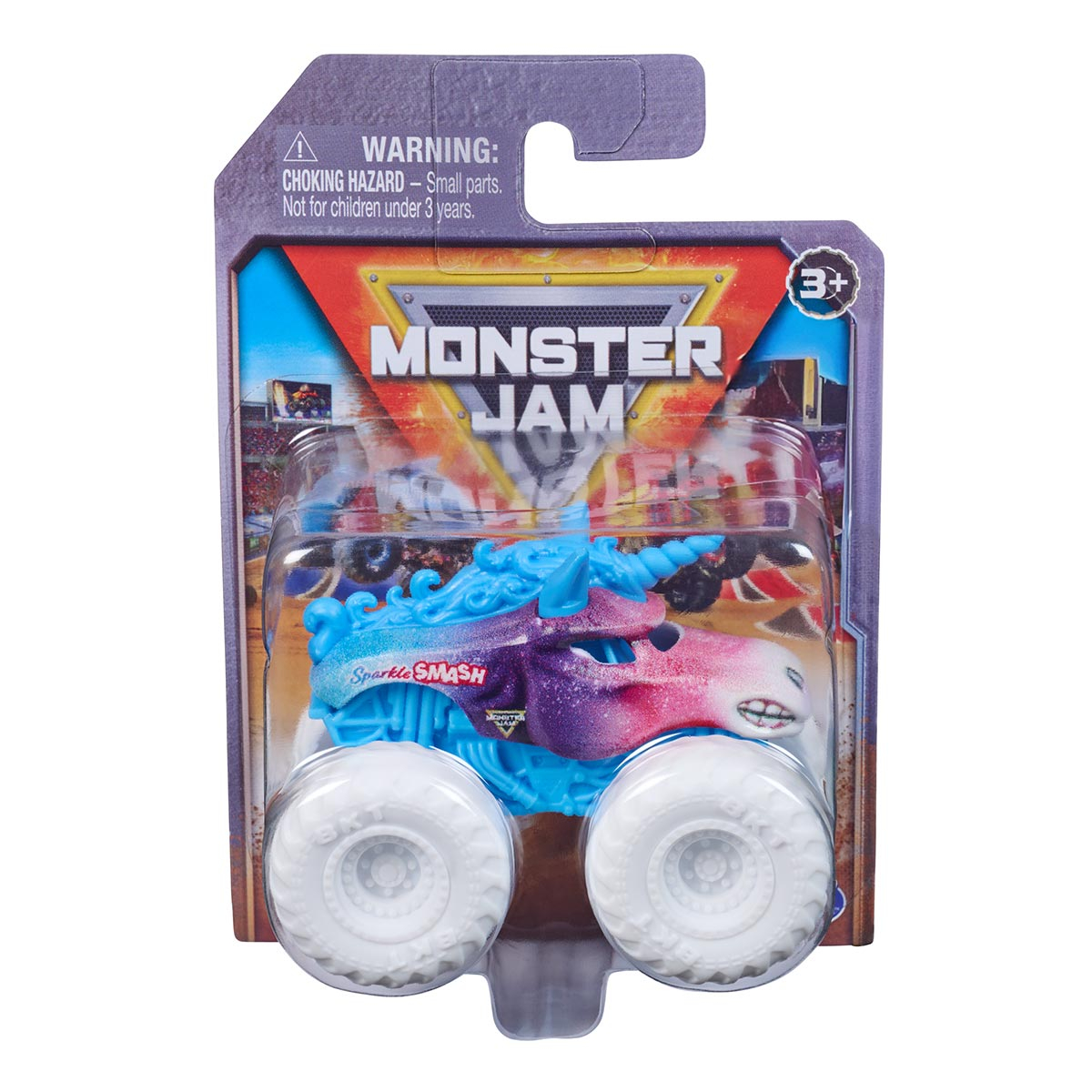 Carrinho Sparkle Smash de 5cm 1:72 - Monster Jam Carrinho Sparkle Smash de 5cm 1:72 - Monster Jam