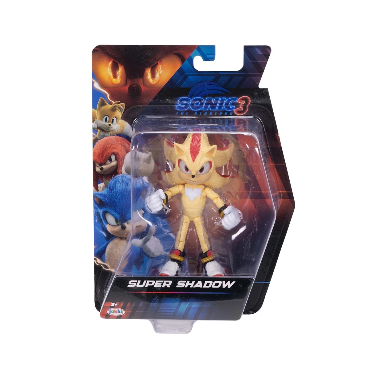 Boneco Super Shadow de 12cm - Sonic 3 Filme Boneco Super Shadow de 12cm - Sonic 3 Filme