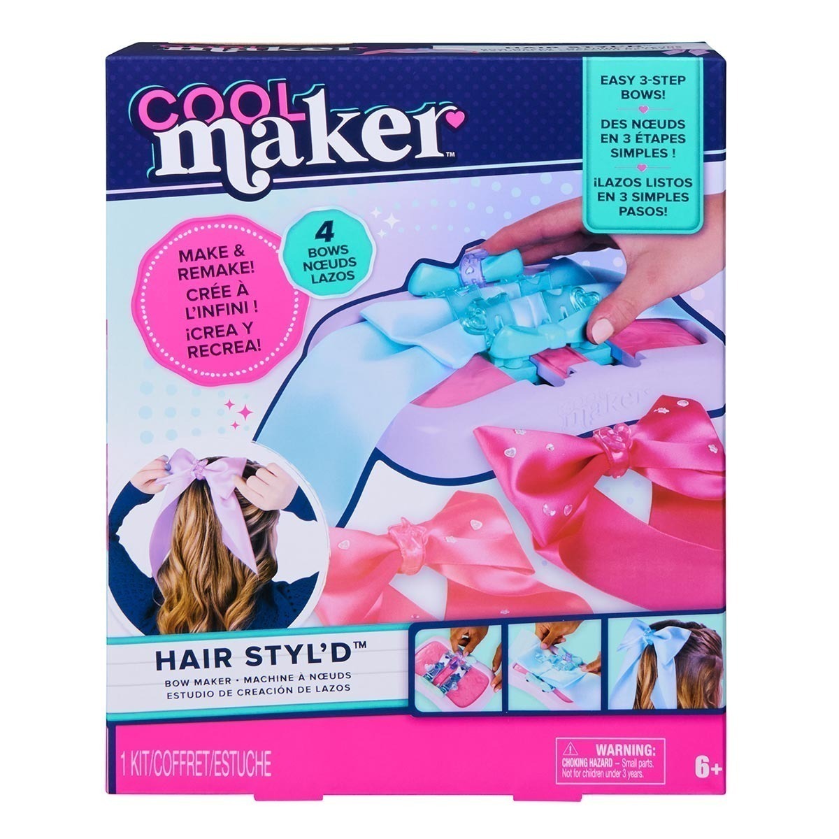 Kit de Customização de Laços de Cabelo - Cool Maker