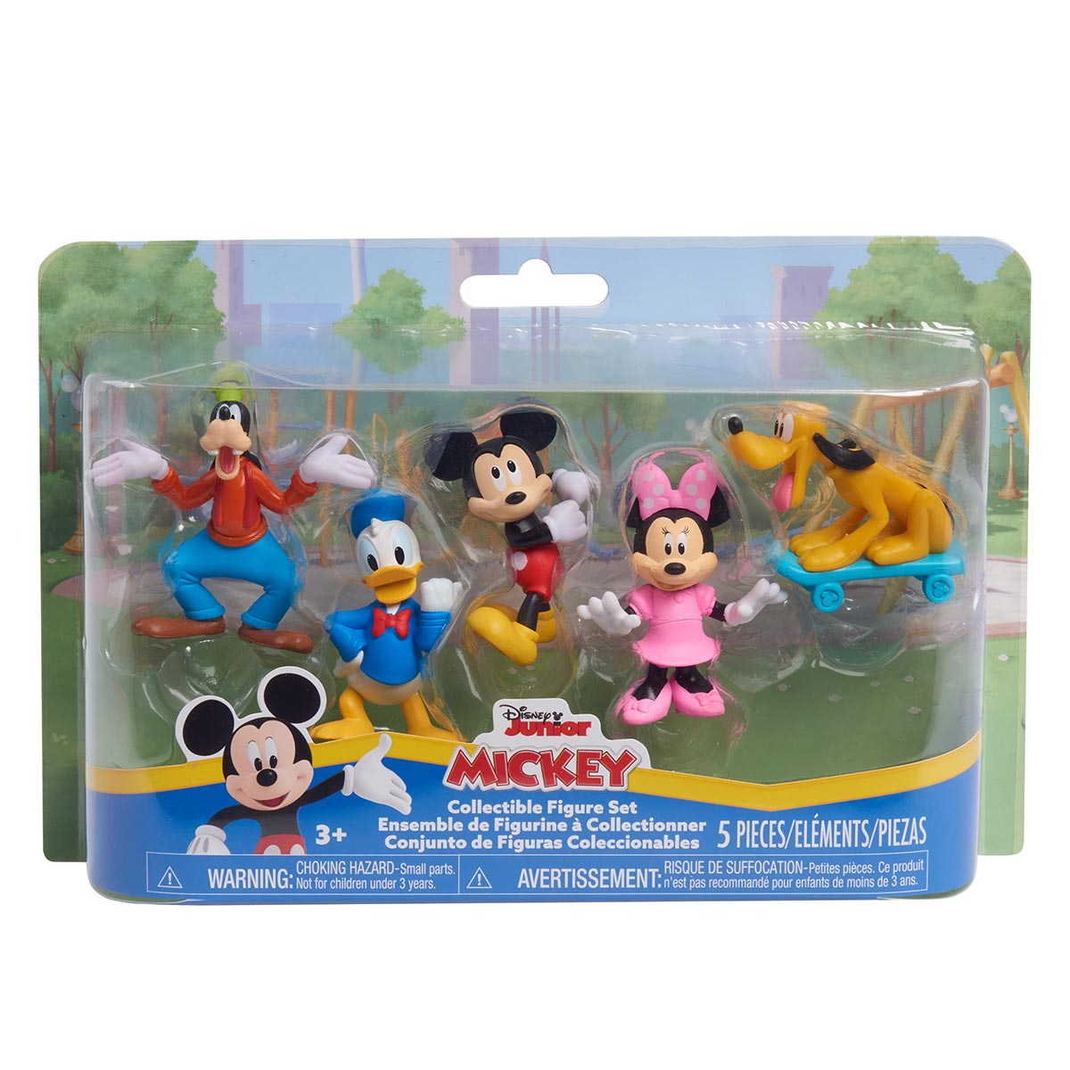 5 Bonecos Mickey, Minnie, Donald, Pluto e Pateta - Disney Jr.