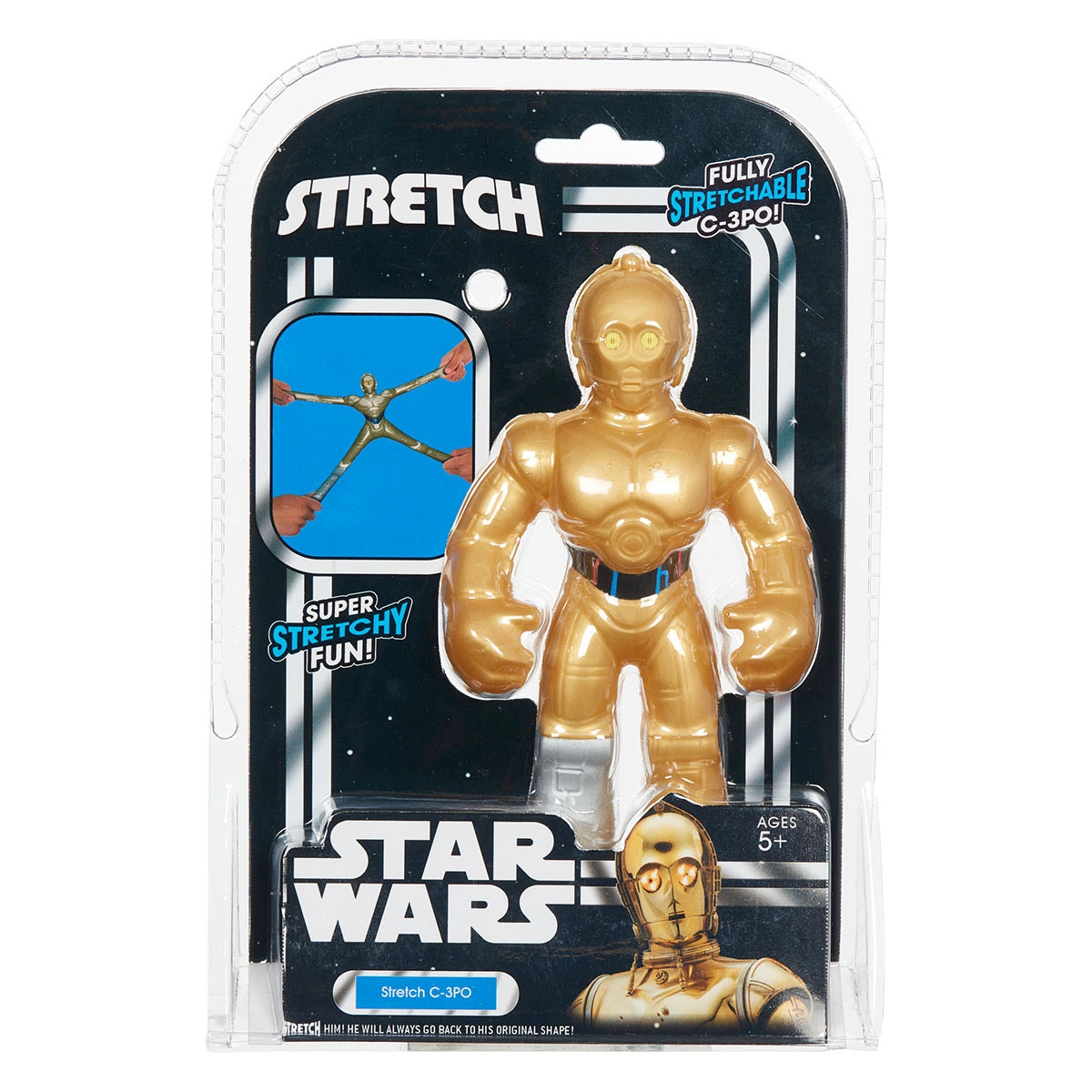Stretch - Boneco Star Wars Elástico 17Cm - C-3Po