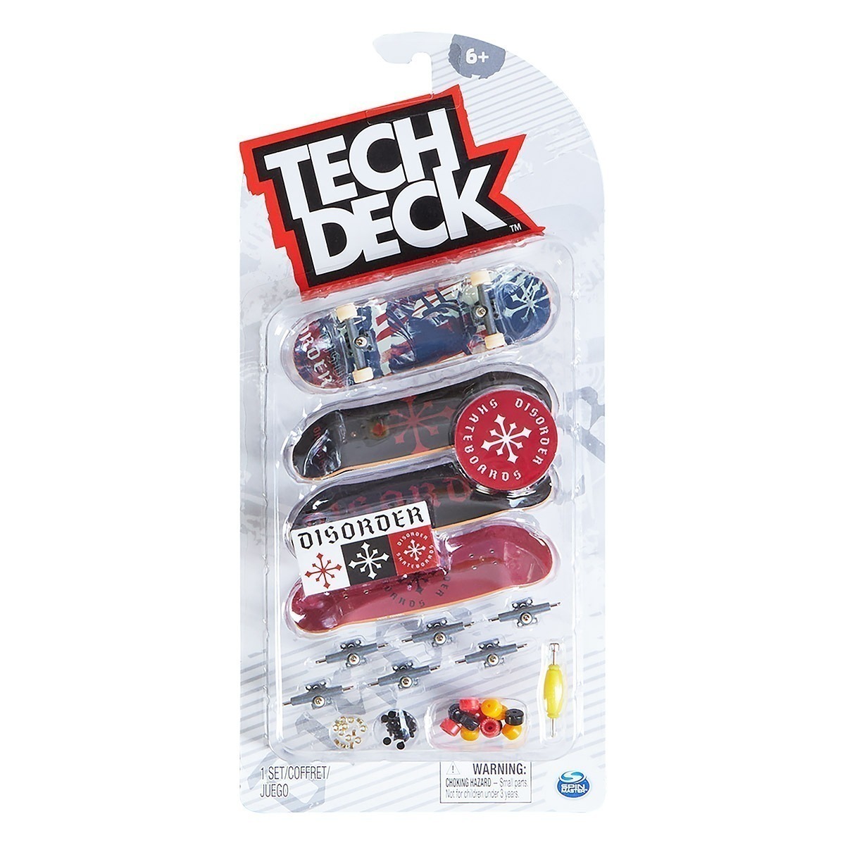 Kit 4 Skate De Dedo Coleção Disorder - Tech Deck