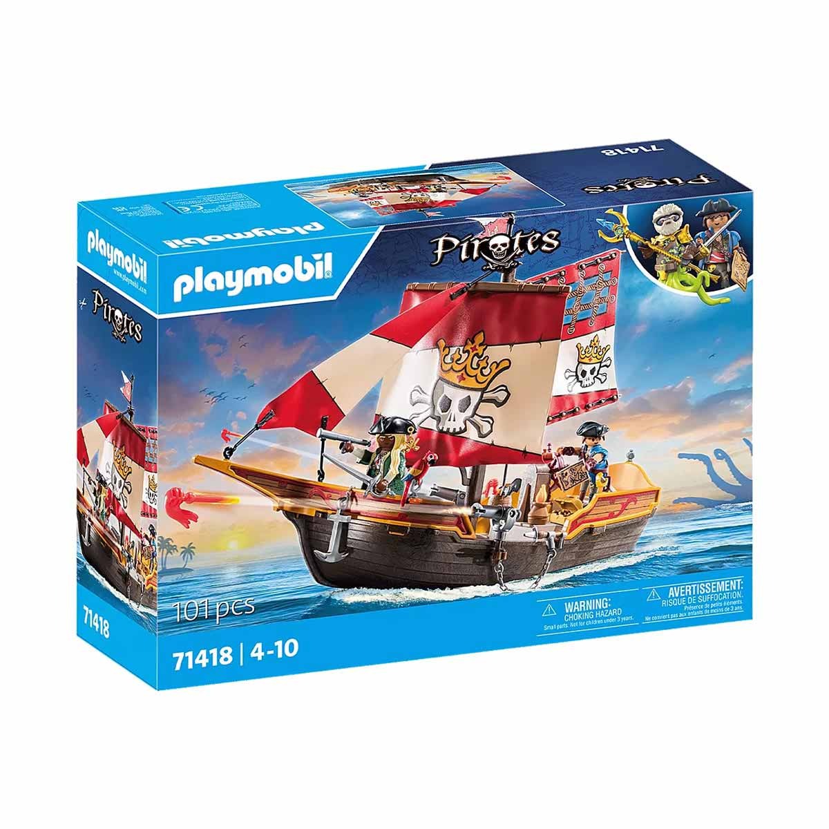 Navio Pirata - Playmobil Pirates 71418
