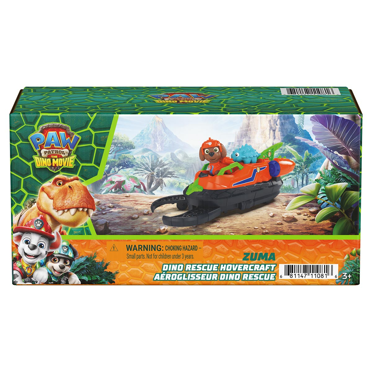 Hovercraft do Zuma + 2 Bonecos - Patrulha Canina: Uma Aventura Dino Hovercraft do Zuma + 2 Bonecos - Patrulha Canina: Uma Aventura Dino