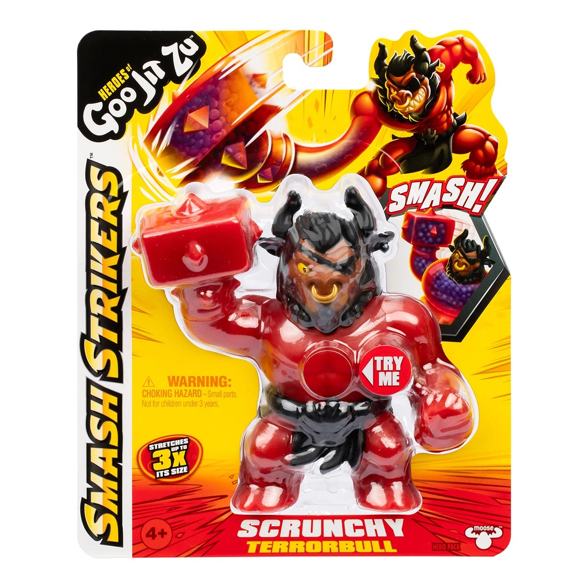 Boneco Elastico Terrorbull 11cm Goo Jit Zu Smash Strickers