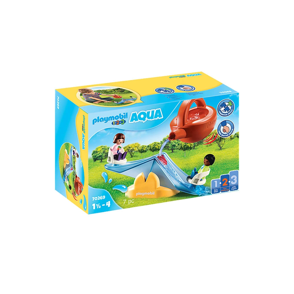 Playmobil - Gangorra D'Água Com Regador - 1.2.3 - 70269