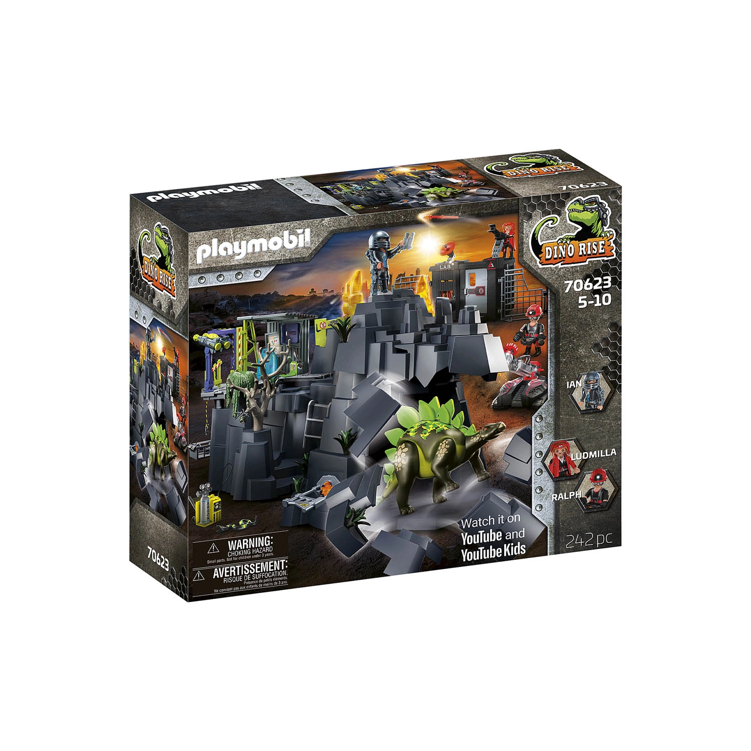 Playmobil - Rocha Dos Dinossauros - Dino Rise - 70623