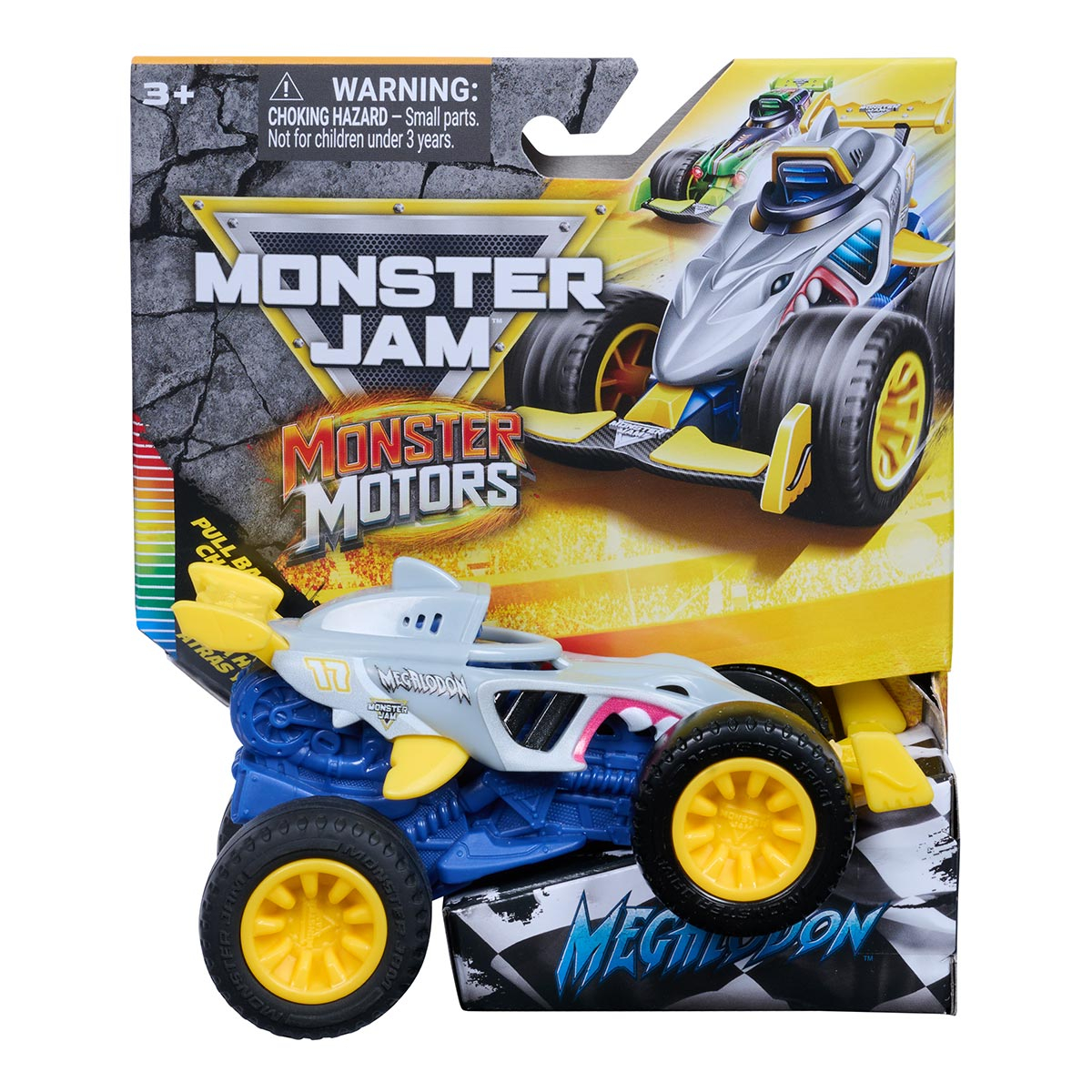 Carrinho Megalodon 1:64 - Monster Jam Monster Motors Carrinho Megalodon 1:64 - Monster Jam Monster Motors