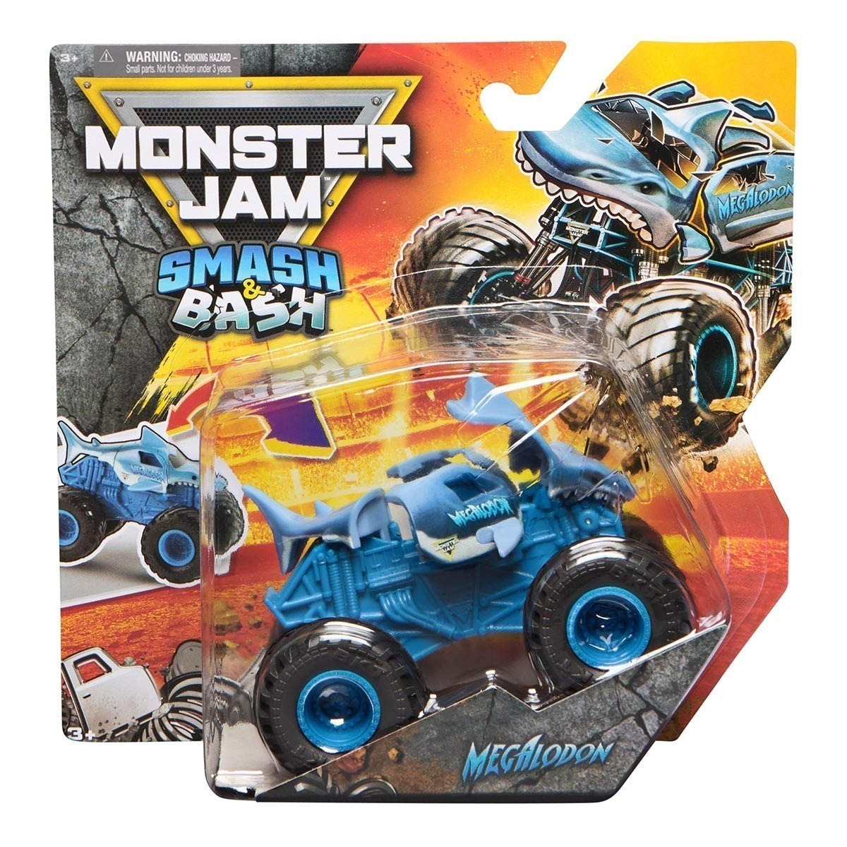 Carrinho Megalodon 1:64 - Monster Jam Smash Bash