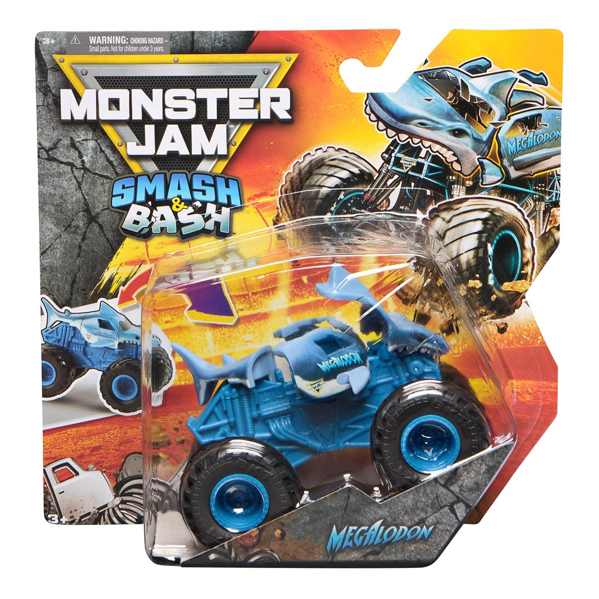 Carrinho Megalodon 1:64 - Monster Jam Smash Bash Carrinho Megalodon 1:64 - Monster Jam Smash Bash