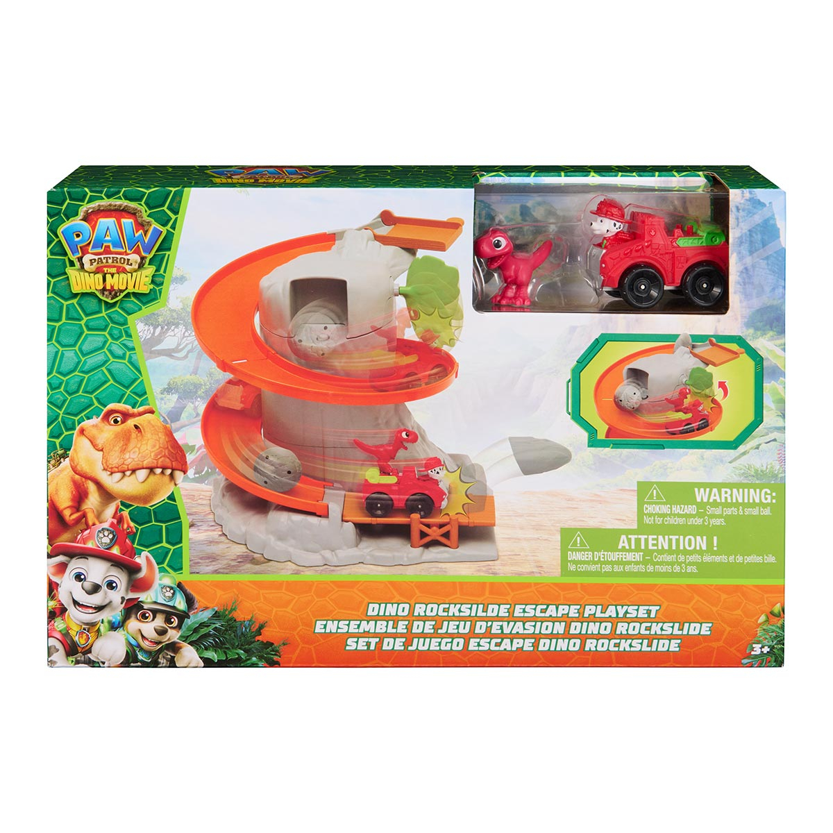 Playset Escape do Deslizamento Dino - Patrulha Canina: Uma Aventura Dino Playset Escape do Deslizamento Dino - Patrulha Canina: Uma Aventura Dino