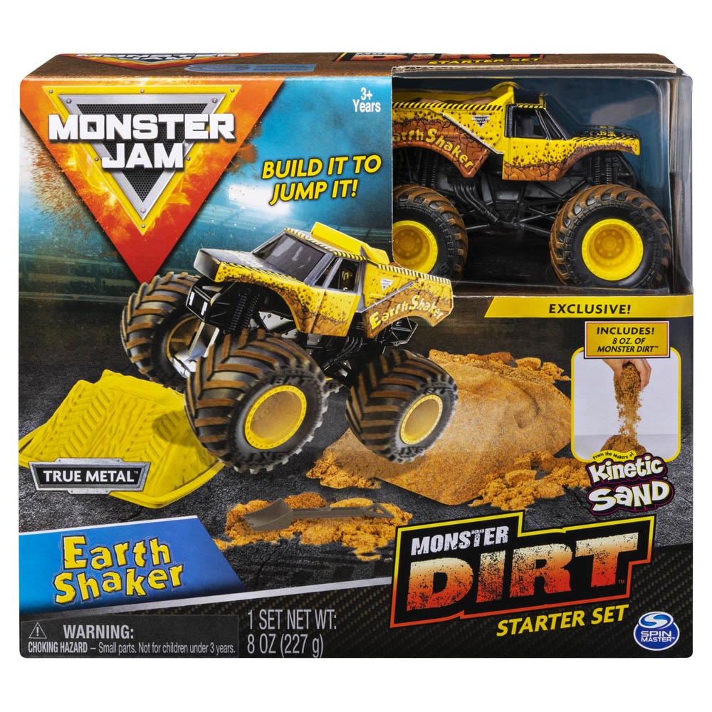 Monster Jam - Playset C/ Carrinho e Massaareia Earth Shaker