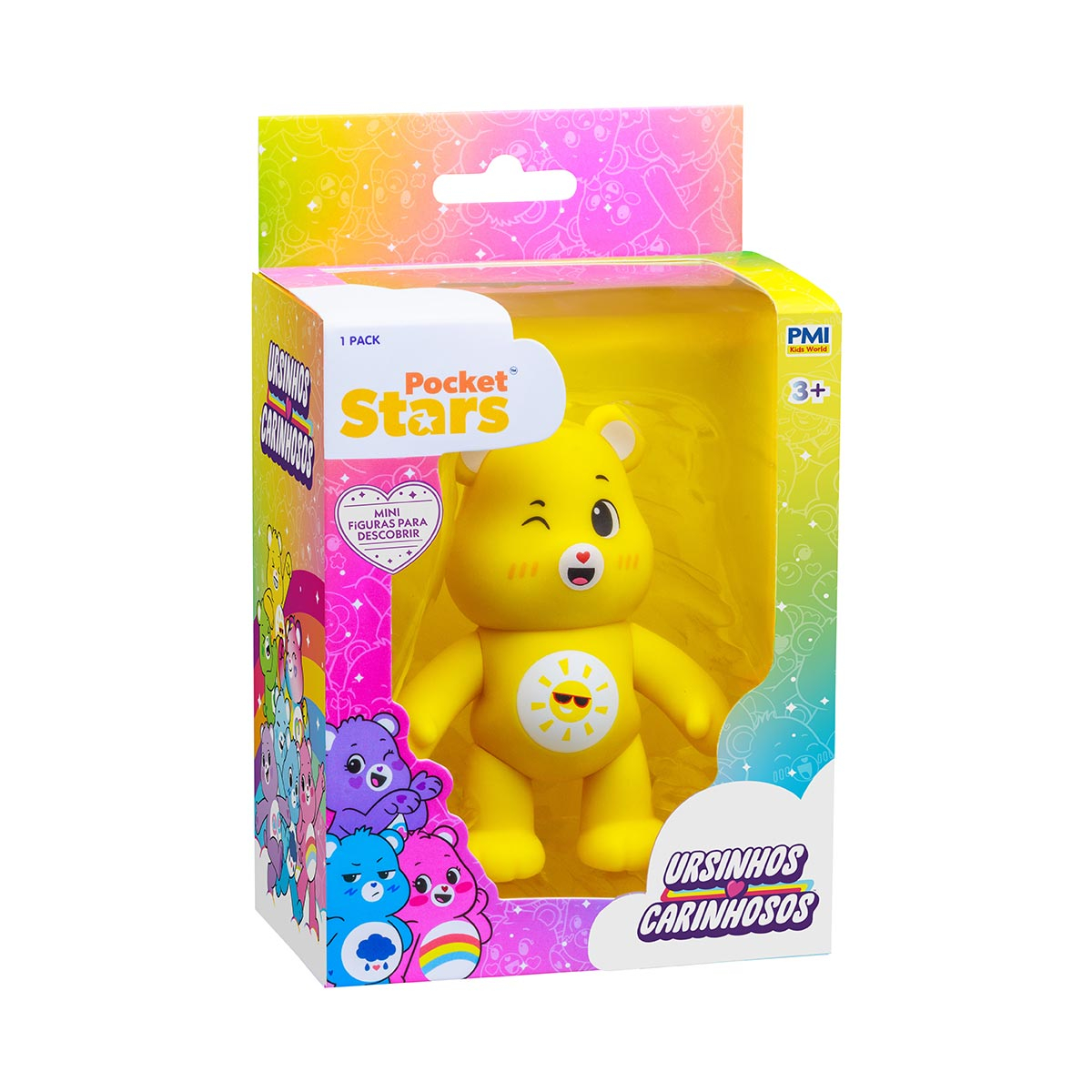 Boneco Ursinho Sol de 10cm - Ursinhos Carinhosos