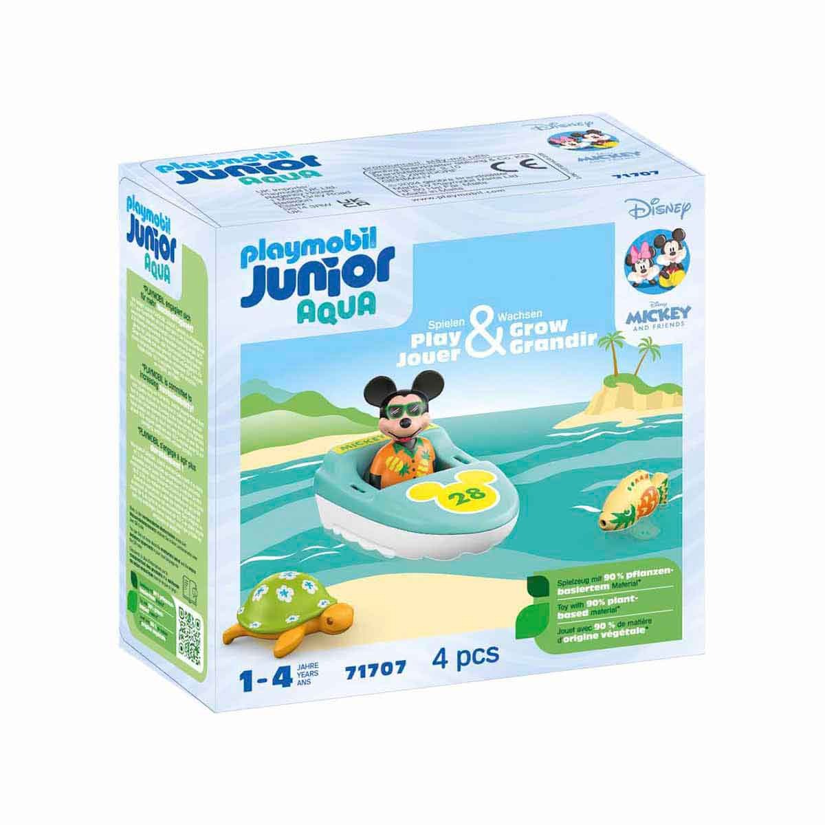 Tour De Barco Com O Mickey - Playmobil Junior Aqua 71707