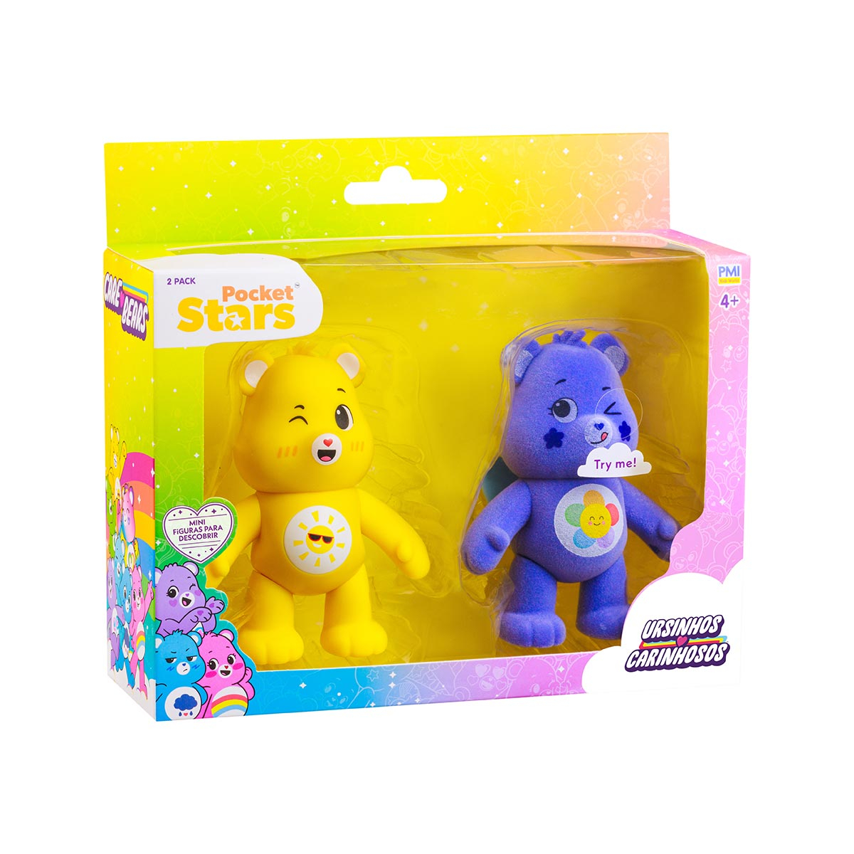 2 Bonecos Ursinhos Sol e Harmonia de 10cm - Ursinhos Carinhosos 2 Bonecos Ursinhos Sol e Harmonia de 10cm - Ursinhos Carinhosos