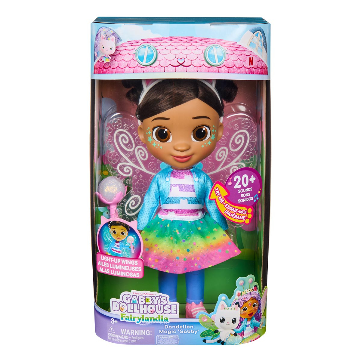 Boneca Gabby Com Luz e Som - Gabby's Dollhouse Fairylandia Boneca Gabby Com Luz e Som - Gabby's Dollhouse Fairylandia