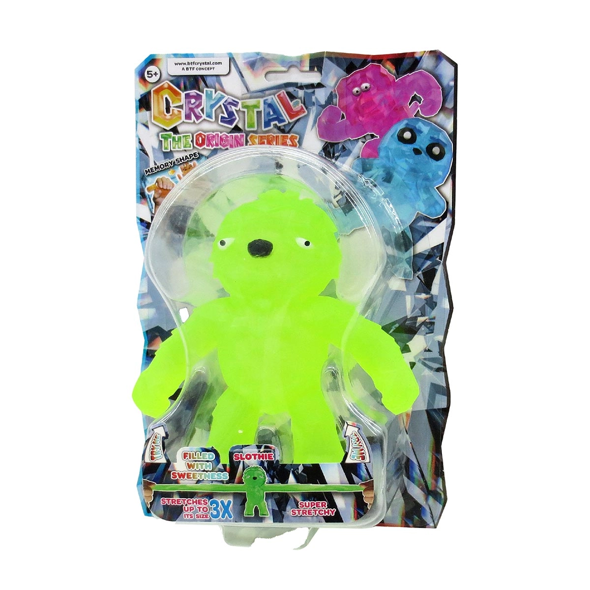Stretchapalz Crystal - Boneco Slothie 12Cm Animal - Sunny