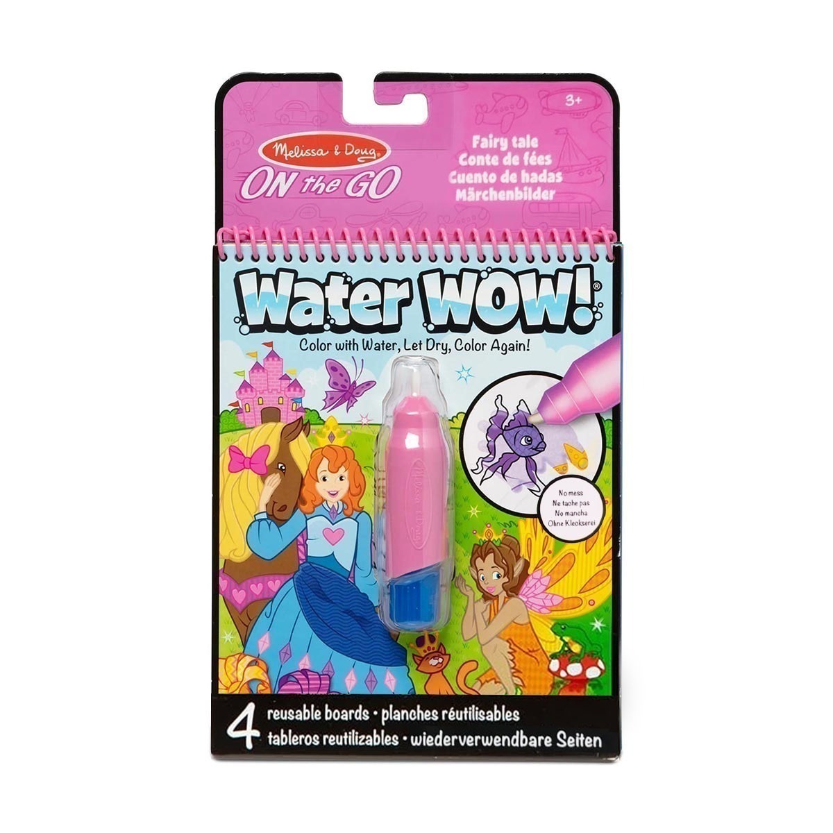 Caderno P/ Colorir + Caneta De Água Fadas - Melissa & Doug