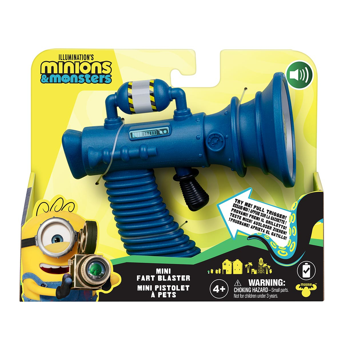 Mini Lançador de Pum Com Som - Minions & Monstros Mini Lançador de Pum Com Som - Minions & Monstros