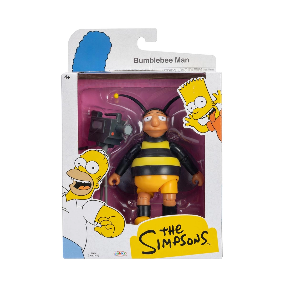 Boneco Homem Abelha de 11cm com Câmera - Os Simpsons