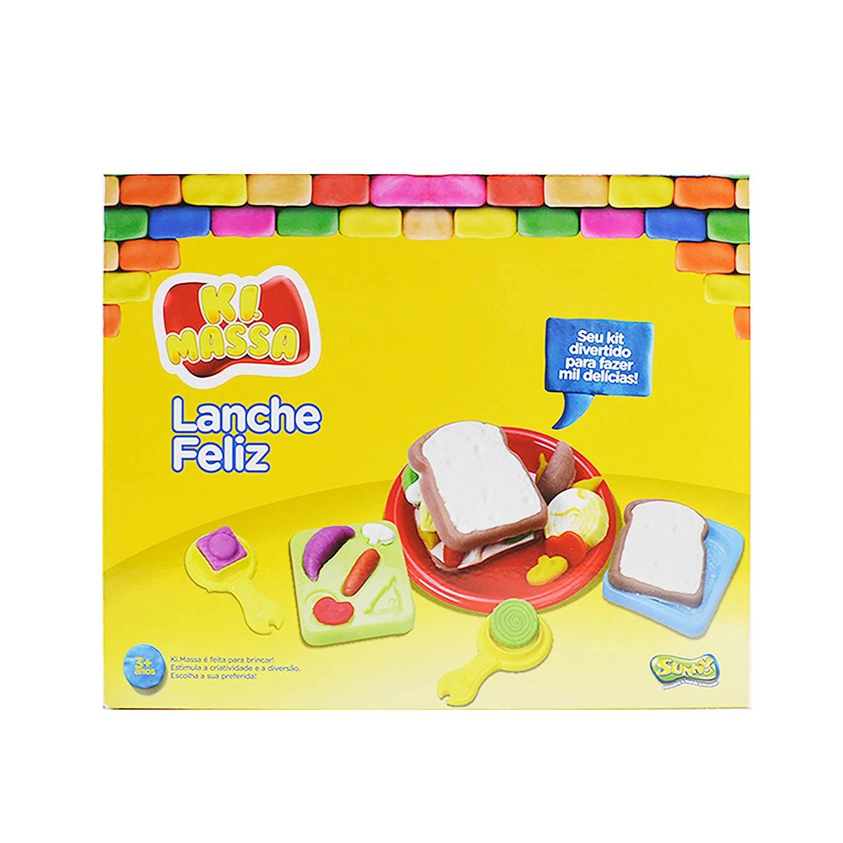Ki Massa - Massinha Modelar Infantil Lanche Feliz