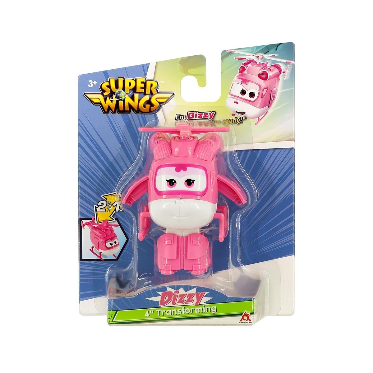 Boneco 10cm Avião Dizzy - Super Wings