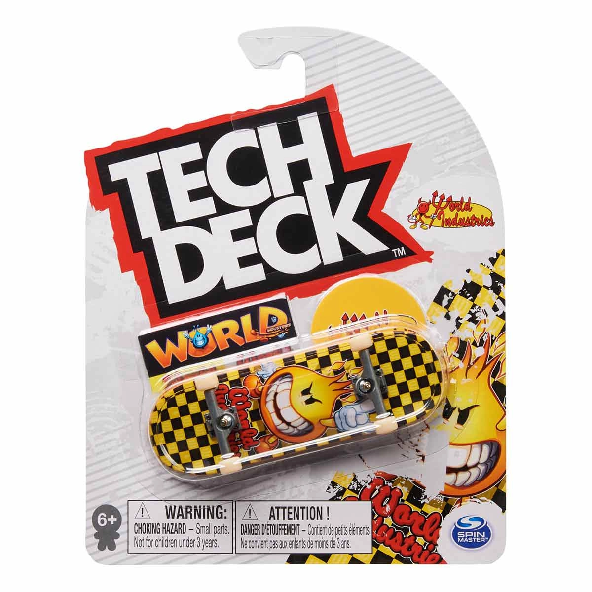 Skate De Dedo 96Mm - World Industries Amarelo - Tech Deck