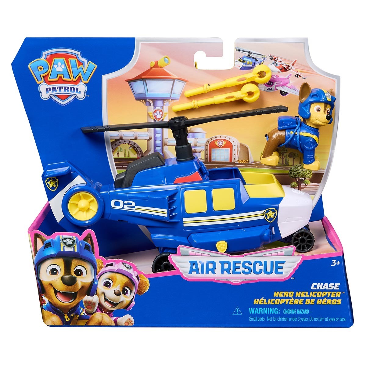 Helicoptero de Resgate com Boneco Chase - Patrulha Canina