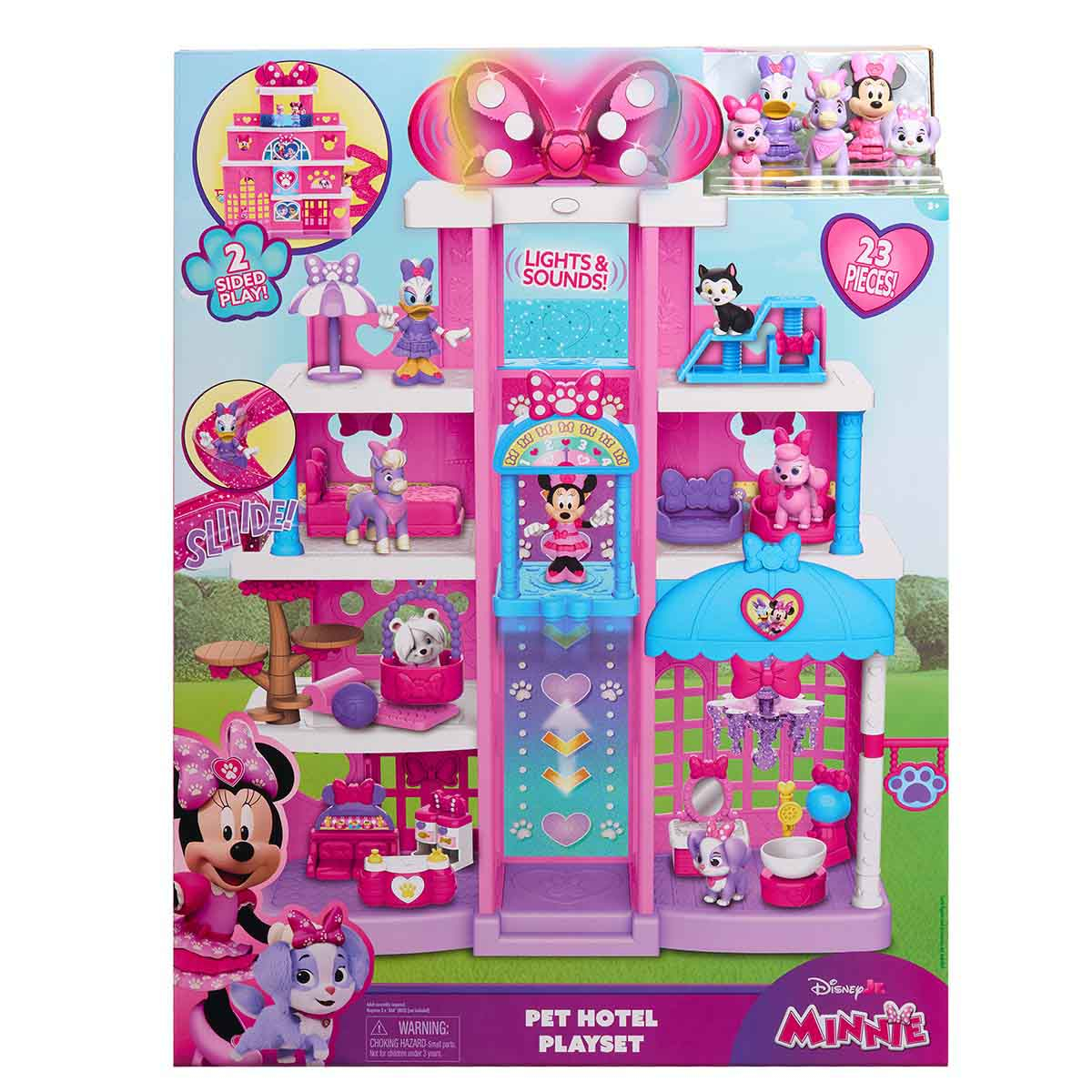 Playset Hotel Pet da Minnie Mouse com 5 Bonecos - Disney Jr. Playset Hotel Pet da Minnie Mouse com 5 Bonecos - Disney Jr.