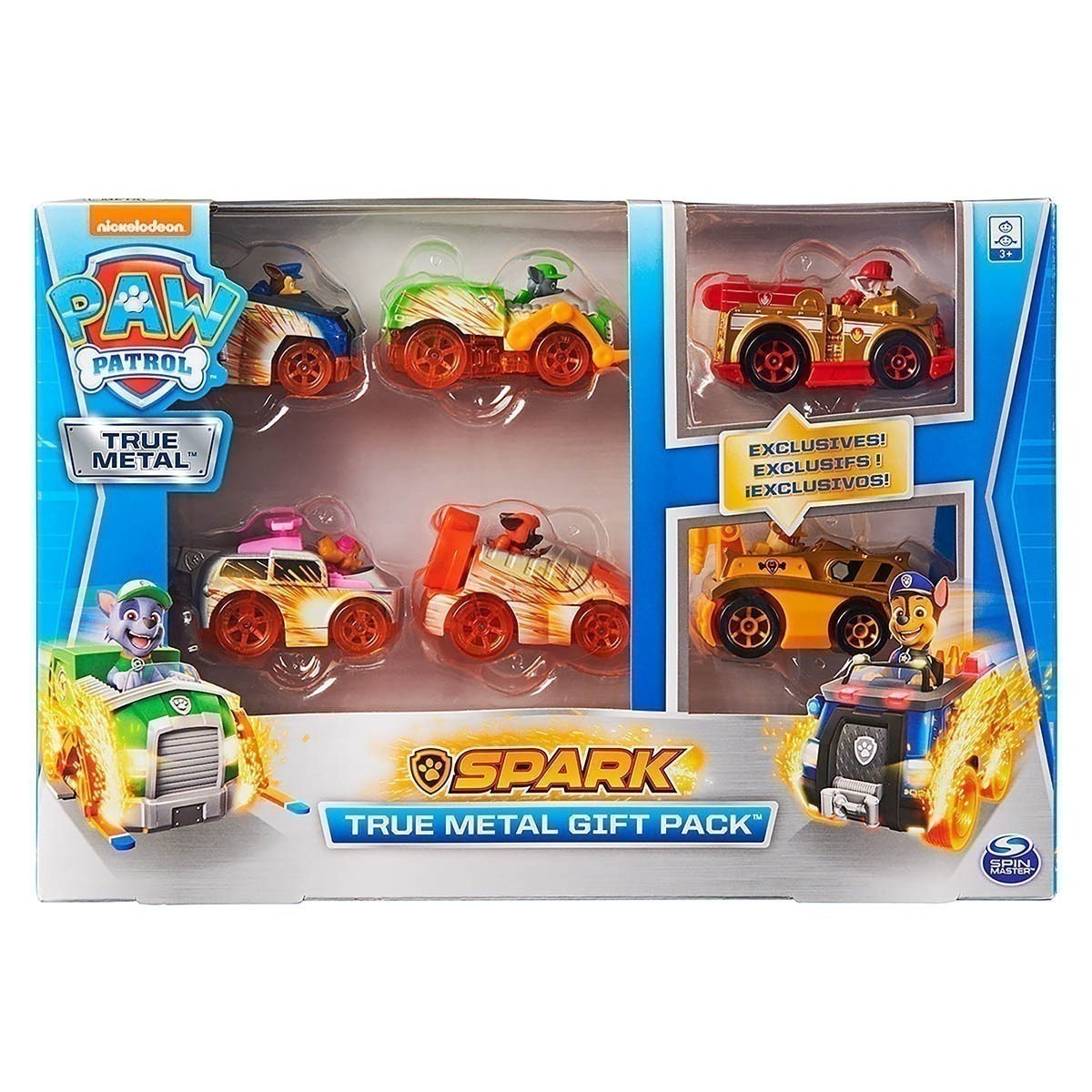 Patrulha Canina - Die Cast Gift Pack Com 6 Carrinhos