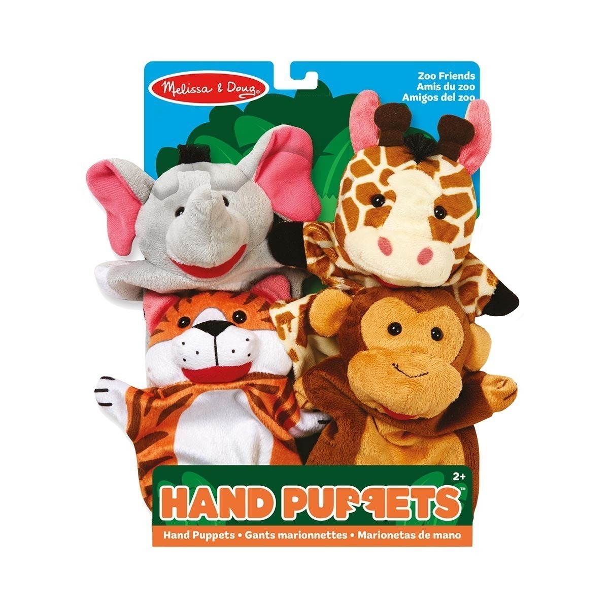 4 Fantoches Serie Amigos do Zoologico - Melissa & Doug