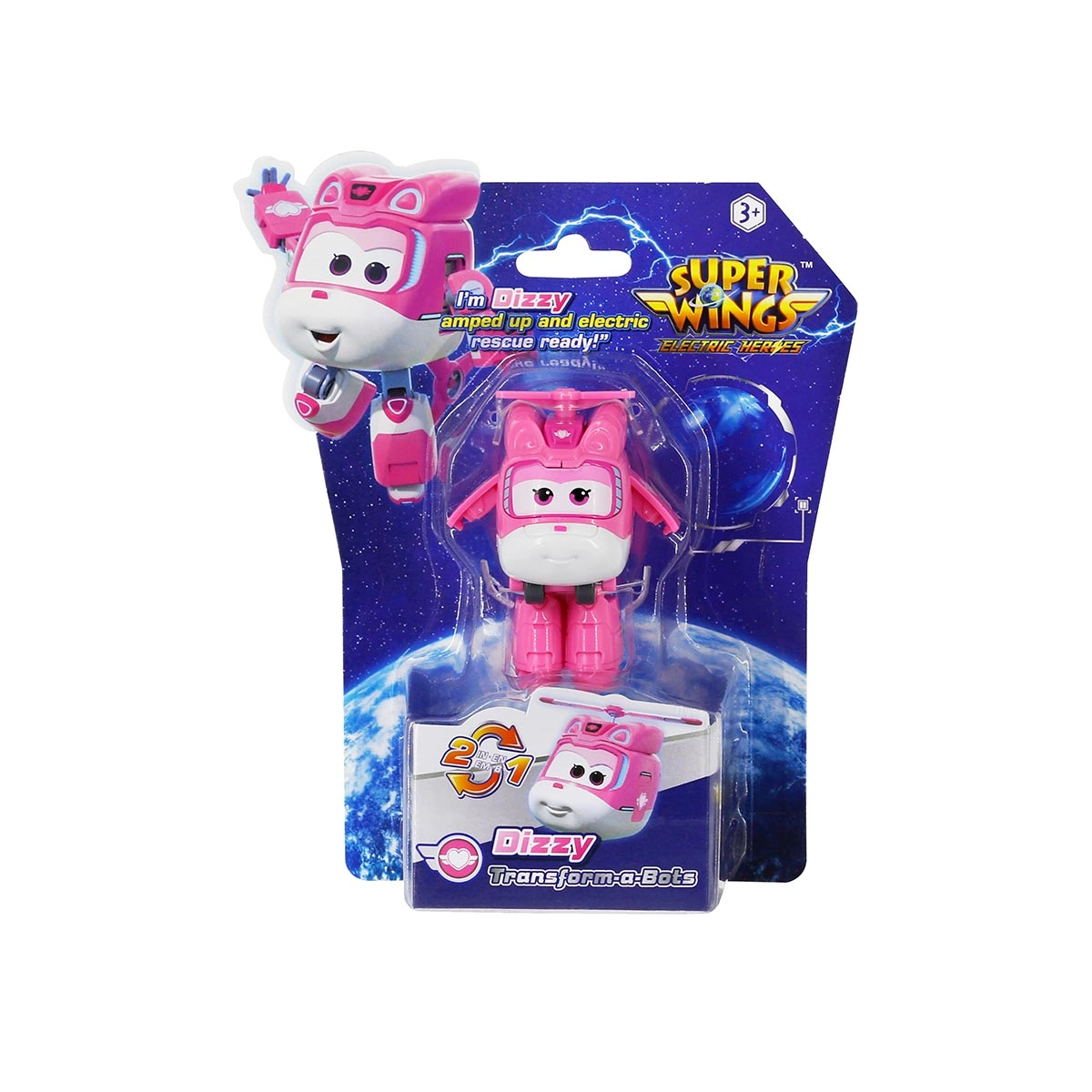 Boneco 5cm Avião Dizzy Transform-a-Bots - Super Wings Boneco 5cm Avião Dizzy Transform-a-Bots - Super Wings