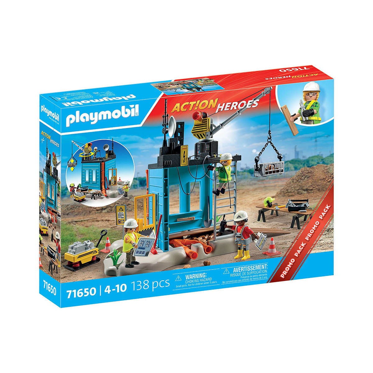 Canteiro de Obras - Playmobil Action Heroes 71650