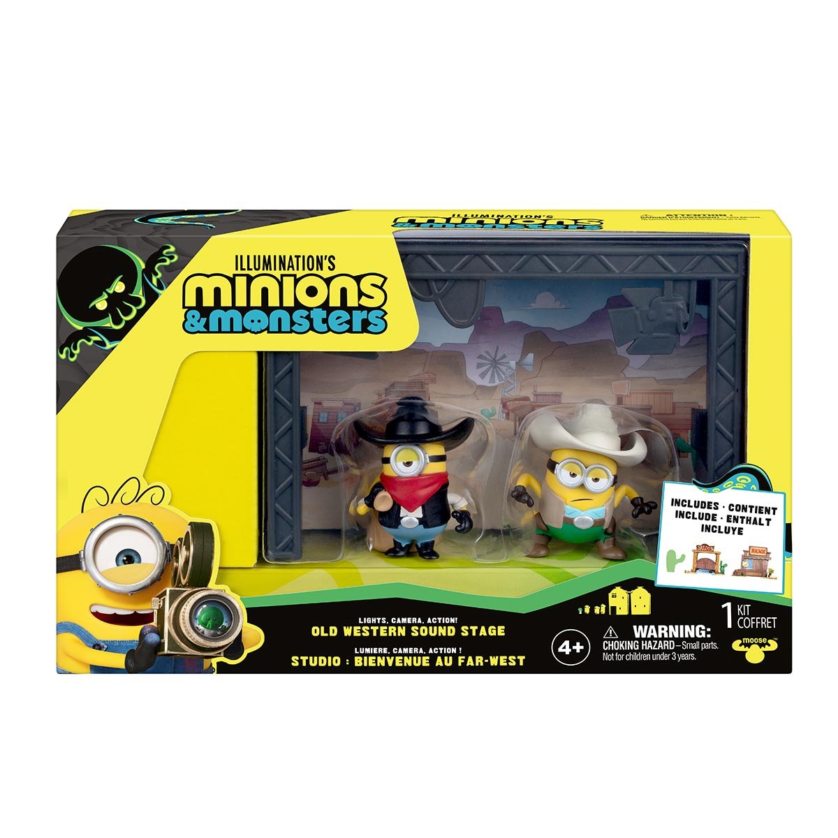 Cenário Velho Oeste com 2 Bonecos - Minions & Monstros Cenário Velho Oeste com 2 Bonecos - Minions & Monstros