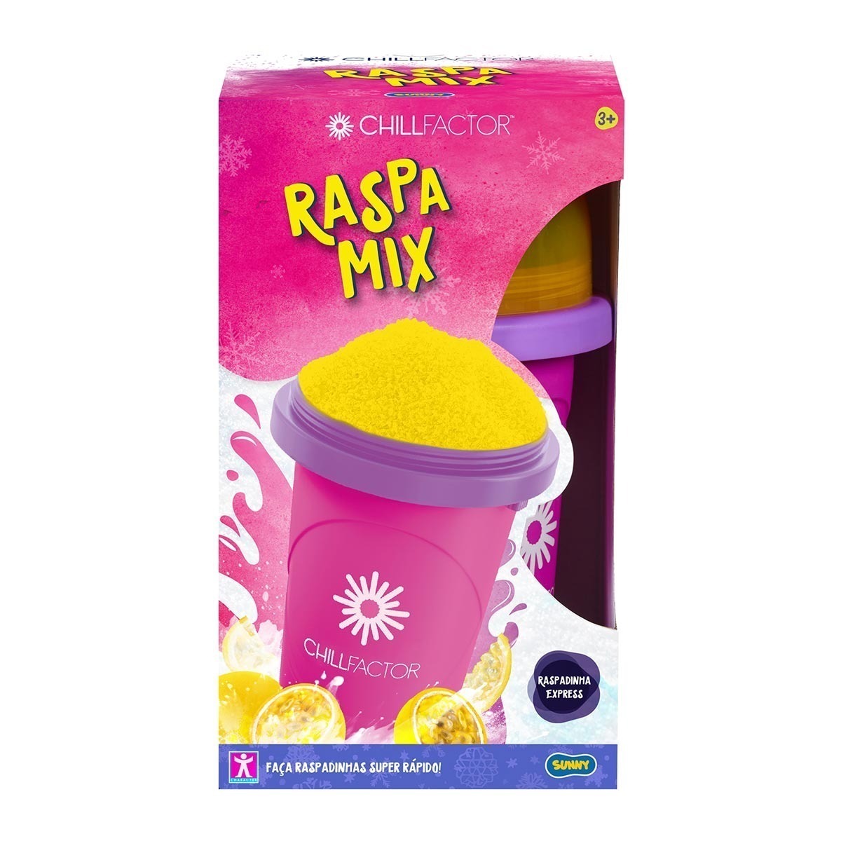 Copo Raspadinha Smoothie Mix Frutas Rosa (Maracuja) - Sunny