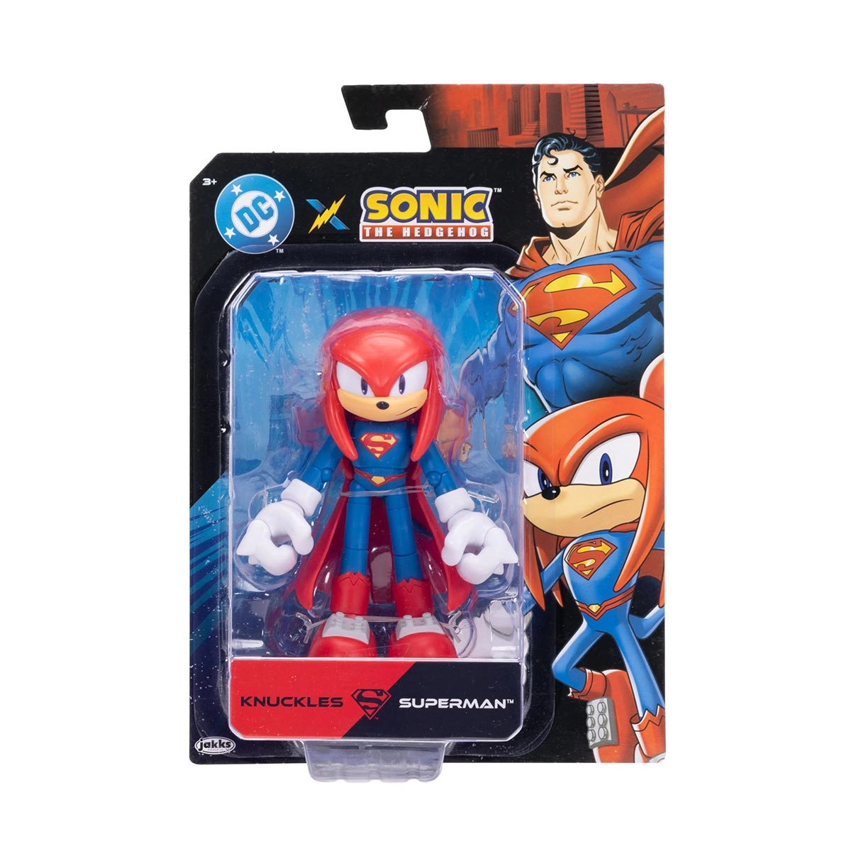 Boneco Articulado Knuckles Supeman de 12cm - Sonic Warner