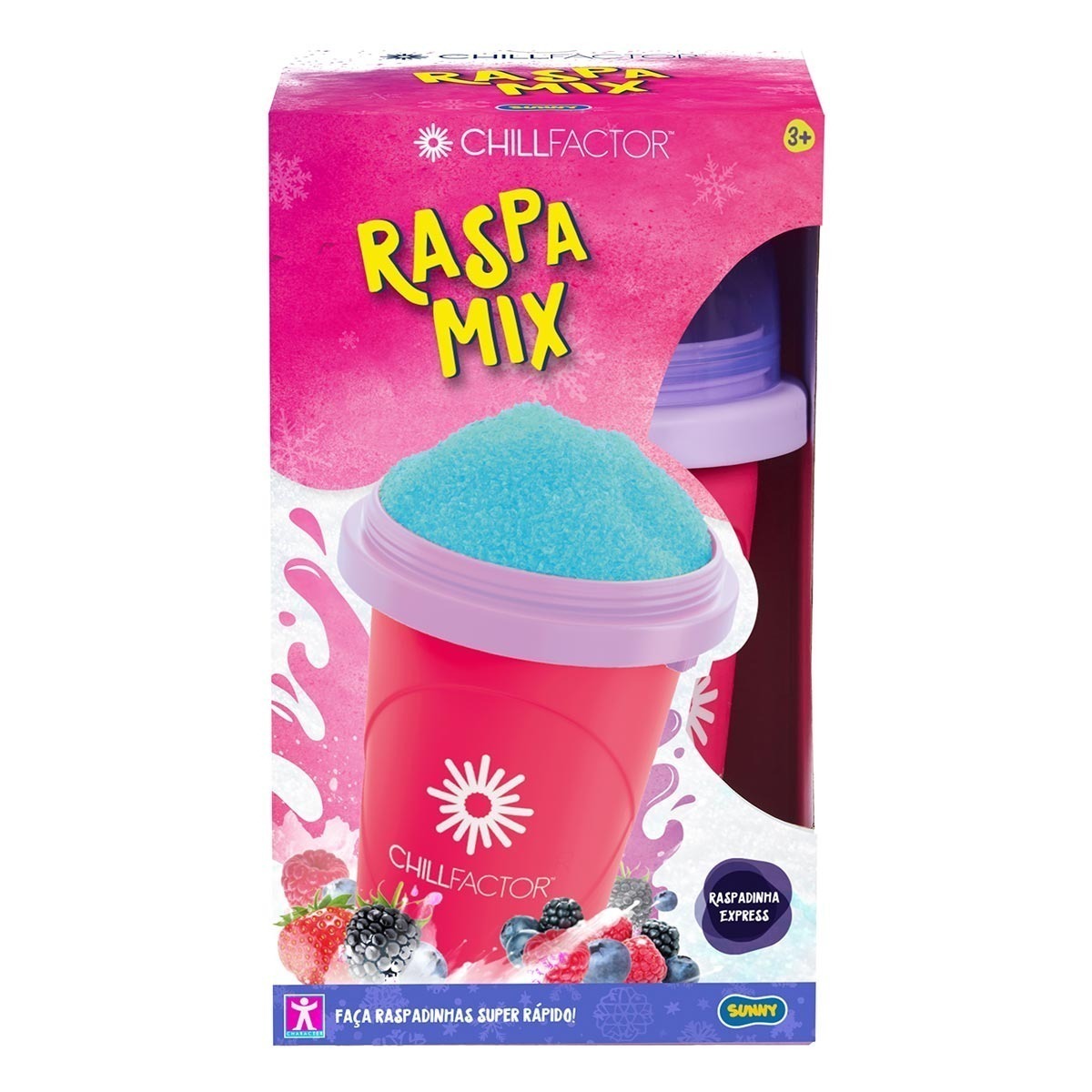 Copo Raspadinha Smoothie Mix Frutas Pink - Sunny