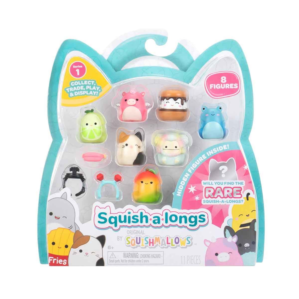 Squishmallows, Pack 8 Bonecos Squish-A-Longs 2Cm - Bessie